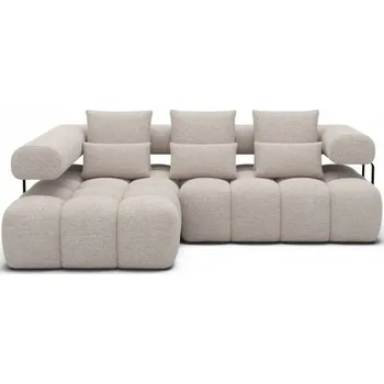 Sedací souprava Rozkládací rohová sedací souprava Levvi - Žlutá - Manhattan 45 - pravá