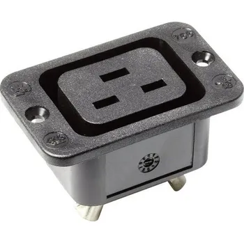 Elektrická zásuvka Martin Kaiser 766/63/sw/C IEC zástrčka C13/C14 766 zásuvka, vestavná vertikální Počet kontaktů: 2 plus PE 16 A černá 1 ks