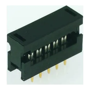 Elektrický konektor Konektor IDC, rozteč: 2.54mm, počet kontaktů: 14, počet řad: 2, orientace těla: Pravý úhel, Samec, IDC, Kabelová