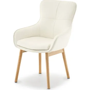 Křeslo Mebel Partner Camisetas (krémová + dub)