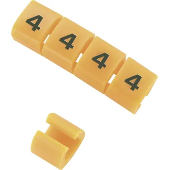 TRU COMPONENTS TC-MB2/4203 označovací klip na kabely Otisk (Kabelový značkovač) 4 Rozsah vnějšího průměru 4 do 5.10 mm