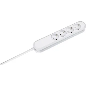 Bachmann 381.221K Zásuvková lišta 4násobná bílá DE schuko zástrčka/zásuvky 1 ks