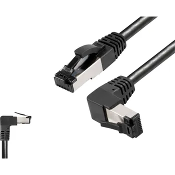 Datový kabel BKL Electronic 144027 RJ45 síťové kabely, propojovací kabely CAT 8.1 S/FTP 5 m černá bez halogenů 1 ks