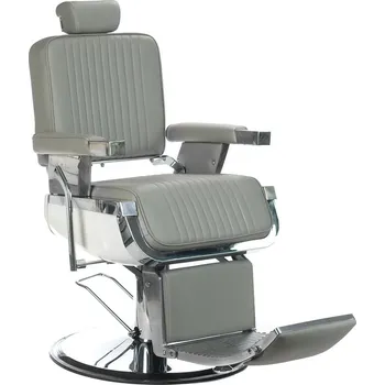 Kadeřnické křeslo Holičská židle LUMBER BH-31823 Světle šedá