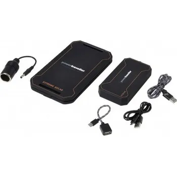 Univerzální solární nabíječka Power Traveller EXTREME, PTL-EXT001 solární powerbanka, max. nabíjení 1000 mA, 5 W