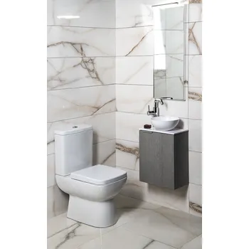 Koupelnový nábytek Sapho Koupelnový set LATUS X 40, dub stříbrný/bílá - KSET-079