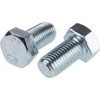 Šroub Stavěcí šroub Čirá pasivace, zinek Ocel Šestihranná hlavice M16 x 30mm Stavěcí šroub