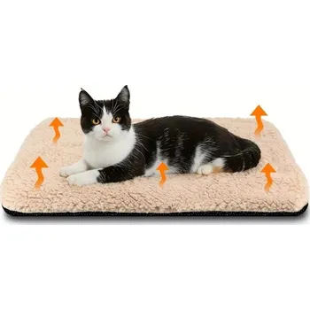 Pelíšek pro psa Samoohřívací deka pro domácí mazlíčky 50 x 40 cm Polyesterové vlákno Protiskluzová podložka Bez elektřiny Pelíšek pro psy a kočky