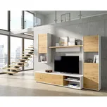 Obývací stěna Luka oak nordic, white