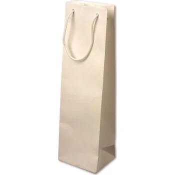 Dárková taška Dárková taška - na víno, bílá, 1 ks