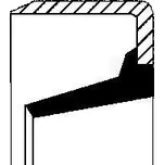 Těsnicí kroužek hřídele, diferenciál CORTECO 01030450B