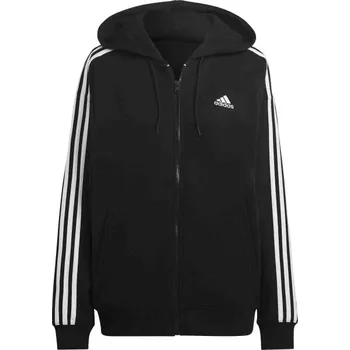 Dámská mikina Dámská mikina adidas ESSENTIALS 3-STRIPES OVERSIZED HOODIE M Černá, Bílá