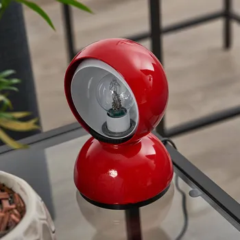 Lampička Artemide Eclisse stolní lampa, červená červená, bílá 1 x 25 W - Doprava zdarma