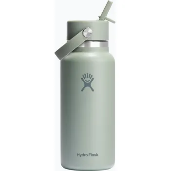 Termoska Termo láhev Hydro Flask Wide Flex Straw 946 ml Agave