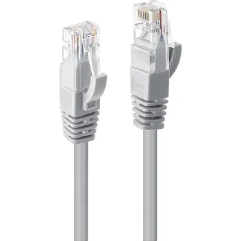 Datový kabel LINDY 48010 RJ45 síťové kabely, propojovací kabely CAT 6 U/UTP 30.00 m šedá 1 ks