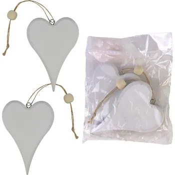 Dekorace srdce, 2ks D4094-01