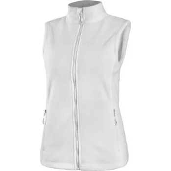 Dámská vesta CANIS Dámská fleecová vesta CXS MILFORD, bílo-šedá, Barva bielo-sivá, Velikost 3XL