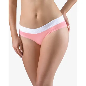 Kalhotky GINA 14159P Kalhotky francouzské Barva: Starorůžová-Bílá, Velikost: M/L