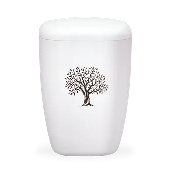 Smuteční dekorace Ekologická urna Contura Strom II - Bílá
