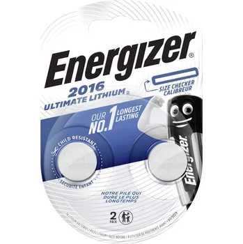 Článková baterie Energizer knoflíkový článek CR 2016 3 V 2 ks 100 mAh lithiová Ultimate 2016
