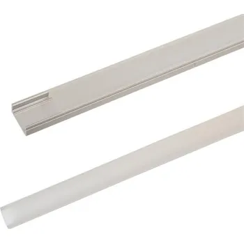 LED páska Tipa AL profil AS1 nový pro LED pásky, k přisazení, s plexi, 2m
