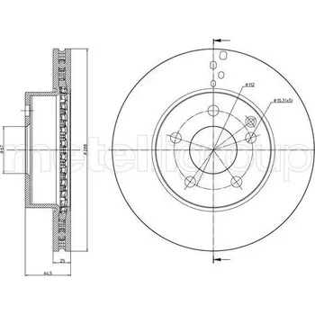 Brzdový kotouč Brzdový kotouč CIFAM (800-934C)