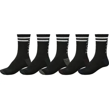 Cyklistické návleky Ponožky - GLOBE Carter Crew Sock 5 Pack Assorted - Černá