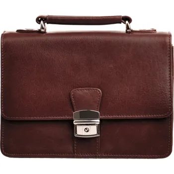 Pánská aktovka Pánská kožená etue 611-2411A-40 hnědá s držadlem