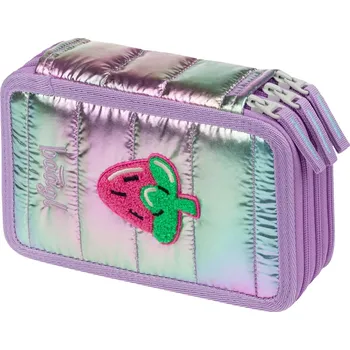 Penál školní penál třípatrový lavender