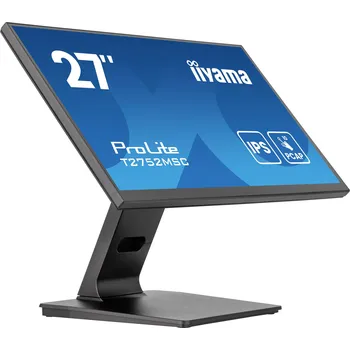 Monitor Iiyama ProLite T2752MSC-B1AG dotykový monitor Energetická třída (EEK2021): E (A - G) 68.6 cm (27 palec) 1920 x 1080 Pixel 16:9 5 ms HDMI(TM), DisplayPort,