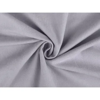 Bavlněný flanel jednobarevný, barva 8 šedá