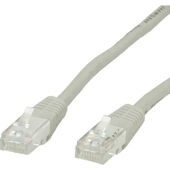 Datový kabel Value 21.99.0905 RJ45 síťové kabely, propojovací kabely CAT 6 U/UTP 5 m šedá nestíněný 1 ks