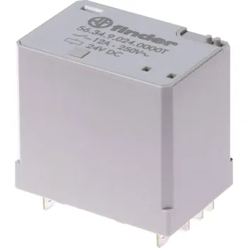 Relé Finder 56.34.9.024.0000T, 56.34.9.024.0000T zátěžové relé, 12 A, 1 ks