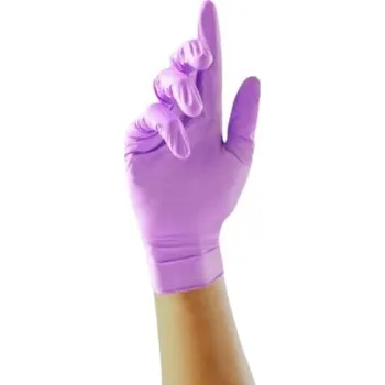 Pracovní rukavice Jednorázové rukavice 100, Fialová 6, Extra malé Bez prášku