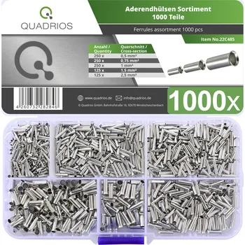 Quadrios 22C485 sada dutinek bez izolace 1000 ks