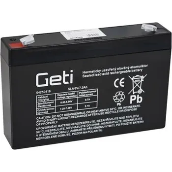 Baterie olověná 6V 7.0Ah GETI