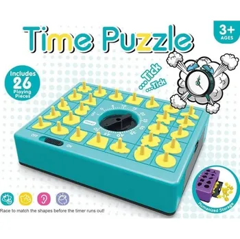 Dětská logická hra - puzzle na čas, trénink soustředění, rozvoj mozku, 26 tvarovaných žlutých figurek