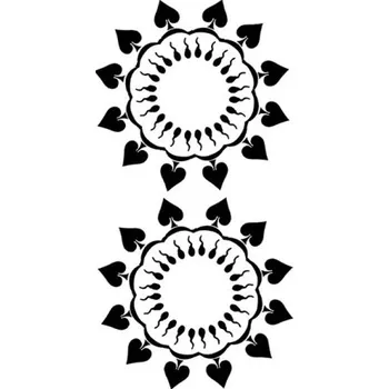 Tetovací strojek Sada dekorativních tělových nálepek 2 ks Dočasný vzor pro zakrytí hrudi Výrazný motiv pro focení kostýmy a tematické akce