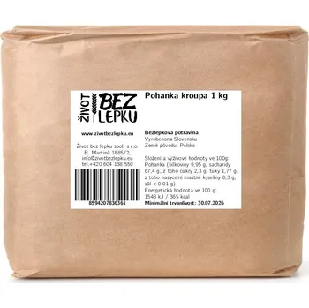Život bez lepku Pohanka kroupa 1 kg