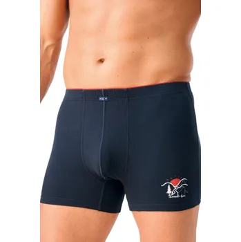 Boxerky PÁNSKÉ BOXERKY MXH 761 A26 tmavě modrá L