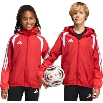 Chlapecká bunda Dětská bunda adidas Tiro 26 Competition All Weather červená KB0155 164 cm