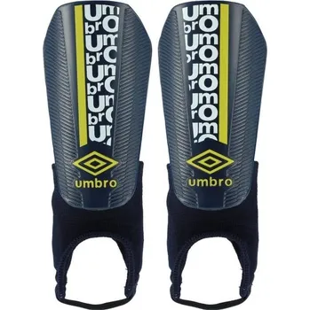 Fotbalový chránič Dětské fotbalové chrániče Umbro SPIRITO GUARD W/ANKLE SOCK - JNR XS Tmavě modrá, Bílá, Žlutá