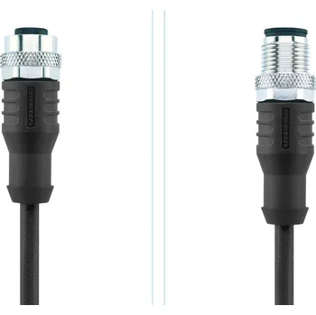 Escha AL-WAK12-2-AL-WAS12/S370 upravený zástrčkový konektor pro senzory - aktory, 8046944, piny: 12, 2.00 m, 1 ks