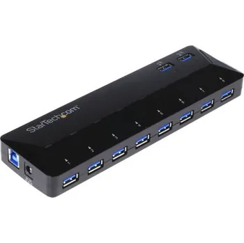 USB hub Rozbočovač USB ST103008U2C, standard: USB 3.0, počet portů USB: 10 Adaptér střídavého proudu, typ USB: USB A