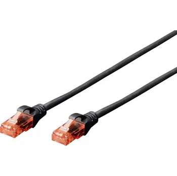 Datový kabel Patchcord Digitus U/UTP 6 RJ45 / RJ45 2 m černý