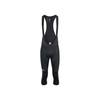 Cyklistické kalhoty KALAS MOTION Z6 | 3/4 zateplené Cyklo kalhoty se šlemi | Pure Black | Velikost: 5/XL