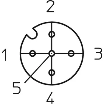 Lutronic 1205 05 003 2m upravený zástrčkový konektor pro senzory - aktory, 1074, piny: 5, 2.00 m, 1 ks