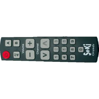 Elektronika Ovladač dálkový SEKI GRANDE černý pro seniory - univerzální - velká tlačítka