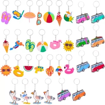 plážová klíčenka s mořskými motivy