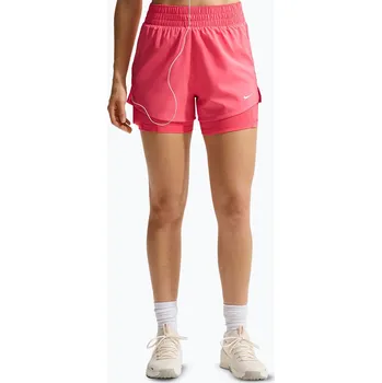 Dámské oblečení Dámské šortky Nike One Dri-Fit High-Waisted 3" 2In1 sea coral/white